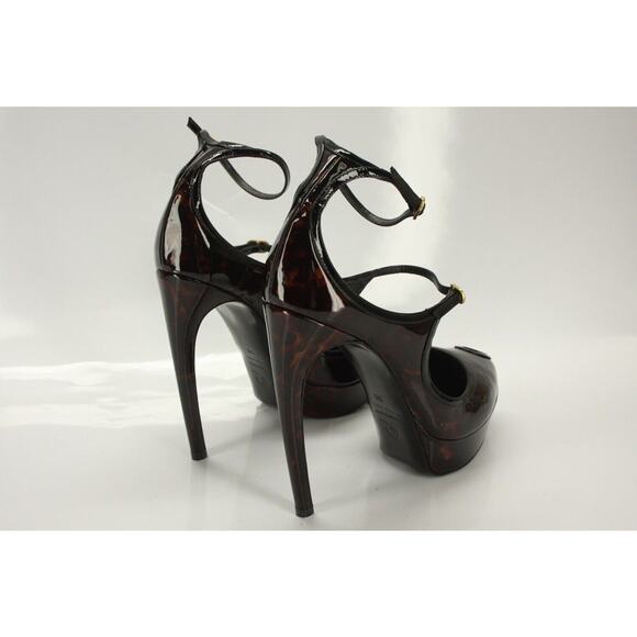 Alexander McQueen Key Hole Open Toe Platform Ankle Strap Sandal SZ 38 NIB $1095 - Picture 6 of 10